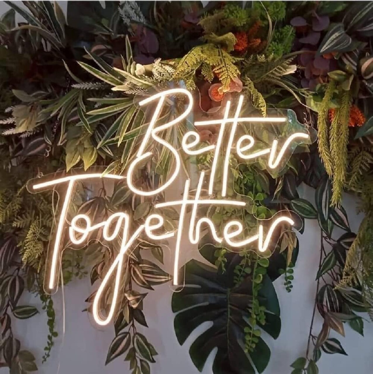 Better Together LED Neon Sign Night Light (better together warm)